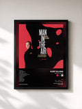 #noir Tableau de l'album Man In The Air de Kurt Elling, cadre noir, imprimé et encadré en France