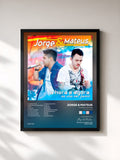 #noir Tableau de l'album A Hora É Agora (Ao Vivo Em Jurerê) de Jorge & Mateus, cadre noir, imprimé et encadré en France