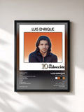 #noir Tableau de l'album 10 De Colección de Luis Enrique, cadre noir, imprimé et encadré en France