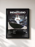 #noir Tableau de l'album Indastudio de Dabeull, cadre noir, imprimé et encadré en France