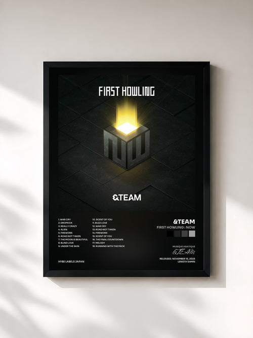 &TEAM · First Howling : NOW — Affiche encadrée