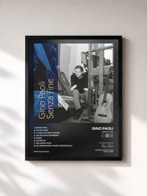 Gino Paoli · Senza Fine — Affiche encadrée