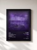 #noir Tableau de l'album EVERYTHINGS PURPLE de T-low, cadre noir, imprimé et encadré en France