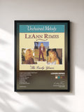 #noir Tableau de l'album The Early Years de LeAnn Rimes, cadre noir, imprimé et encadré en France