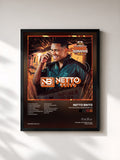 #noir Tableau de l'album Pra Encher e Derramar 4.0 de Netto Brito, cadre noir, imprimé et encadré en France