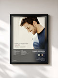 #noir Tableau de l'album Tanto (Nueva edición) de Pablo Alborán, cadre noir, imprimé et encadré en France