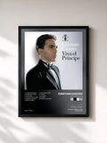 #noir Tableau de l'album Viva El Príncipe de Cristian Castro, cadre noir, imprimé et encadré en France