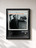 #noir Tableau de l'album Country State Of Mind de Josh Turner, cadre noir, imprimé et encadré en France