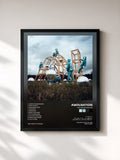#noir Tableau de l'album The Phantom Five de AWOLNATION, cadre noir, imprimé et encadré en France