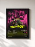 #noir Tableau de l'album V!be Do Polly de Oh Polêmico, cadre noir, imprimé et encadré en France