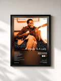 #noir Tableau de l'album A Tribute to the Lady de Sam Cooke, cadre noir, imprimé et encadré en France