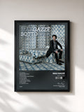 #noir Tableau de l'album Sotto Casa de Max Gazzè, cadre noir, imprimé et encadré en France