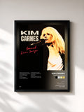 #noir Tableau de l'album Sweet Love Songs de Kim Carnes, cadre noir, imprimé et encadré en France