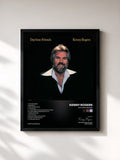 #noir Tableau de l'album Daytime Friends de Kenny Rogers, cadre noir, imprimé et encadré en France