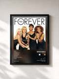 #noir Tableau de l'album Forever de Spice Girls, cadre noir, imprimé et encadré en France
