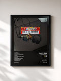 #noir Tableau de l'album BEDROOM.VOL.1 de Davy One, cadre noir, imprimé et encadré en France