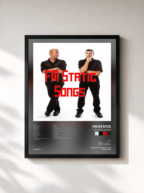 FM Static · FM Static Songs — Affiche encadrée