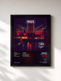 #noir Tableau de l'album British Nights de Frisco, cadre noir, imprimé et encadré en France
