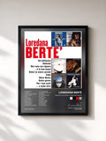 #noir Tableau de l'album I Grandi Successi: Loredana Bertè de Loredana Bertè, cadre noir, imprimé et encadré en France