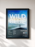 #noir Tableau de l'album Wild Blue (Complete) de Hunter Hayes, cadre noir, imprimé et encadré en France