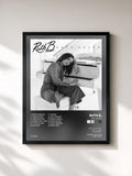 #noir Tableau de l'album Safe Haven de Ruth B., cadre noir, imprimé et encadré en France