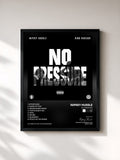 #noir Tableau de l'album No Pressure de Nipsey Hussle, cadre noir, imprimé et encadré en France