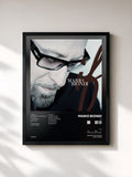 #noir Tableau de l'album If de Mario Biondi, cadre noir, imprimé et encadré en France