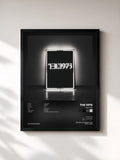 #noir Tableau de l'album The 1975 de The 1975, cadre noir, imprimé et encadré en France
