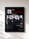 #noir Tableau de l'album Return de Manfred Mann, cadre noir, imprimé et encadré en France