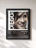 #noir Tableau de l'album Indigo de Diego Boneta, cadre noir, imprimé et encadré en France