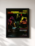 #noir Tableau de l'album Here Come the Noise Makers de Bruce Hornsby, cadre noir, imprimé et encadré en France
