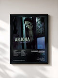#noir Tableau de l'album Santo Pecado de Ricardo Arjona, cadre noir, imprimé et encadré en France