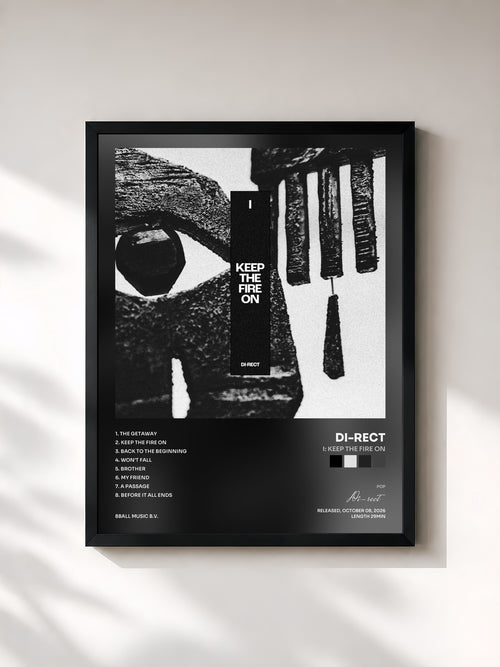 Di-rect · I: Keep The Fire On — Affiche encadrée