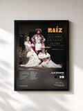 #noir Tableau de l'album Raíz de Lila Downs, cadre noir, imprimé et encadré en France