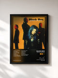 #noir Tableau de l'album Positive Vibration de Black Box, cadre noir, imprimé et encadré en France