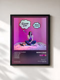 #noir Tableau de l'album Good Cry de Noah Cyrus, cadre noir, imprimé et encadré en France