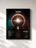 #noir Tableau de l'album Legacy de Vicetone, cadre noir, imprimé et encadré en France