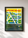#noir Tableau de l'album Soundso de Wir sind Helden, cadre noir, imprimé et encadré en France