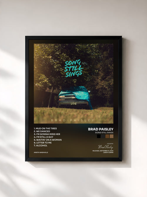 Brad Paisley · Song Still Sings — Affiche encadrée
