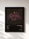 #noir Tableau de l'album Centerfield (25th Anniversary) de John Fogerty, cadre noir, imprimé et encadré en France