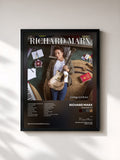 #noir Tableau de l'album Songwriter de Richard Marx, cadre noir, imprimé et encadré en France