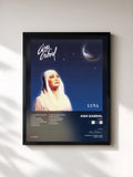 #noir Tableau de l'album Luna de Ana Gabriel, cadre noir, imprimé et encadré en France