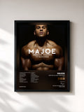 #noir Tableau de l'album Breiter als der Türsteher (BADT) [Deluxe Version] de Majoe, cadre noir, imprimé et encadré en France