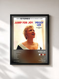#noir Tableau de l'album Jump For Joy de Peggy Lee, cadre noir, imprimé et encadré en France