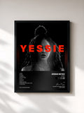 #noir Tableau de l'album YESSIE de Jessie Reyez, cadre noir, imprimé et encadré en France