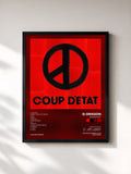 #noir Tableau de l'album COUP D'ETAT de G-DRAGON, cadre noir, imprimé et encadré en France
