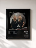 #noir Tableau de l'album Insomniatic de Aly & AJ, cadre noir, imprimé et encadré en France
