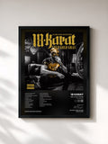 #noir Tableau de l'album Geld Gold Gras (Deluxe Edition) de 18 Karat, cadre noir, imprimé et encadré en France