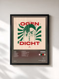 #noir Tableau de l'album Ogen Dicht de Pierrii, cadre noir, imprimé et encadré en France