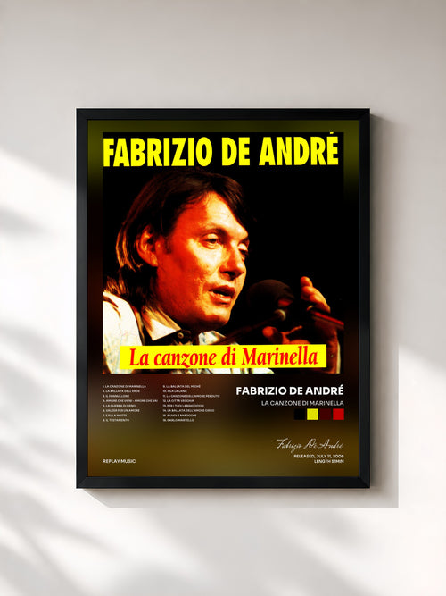 Fabrizio De André · La Canzone Di Marinella — Affiche encadrée